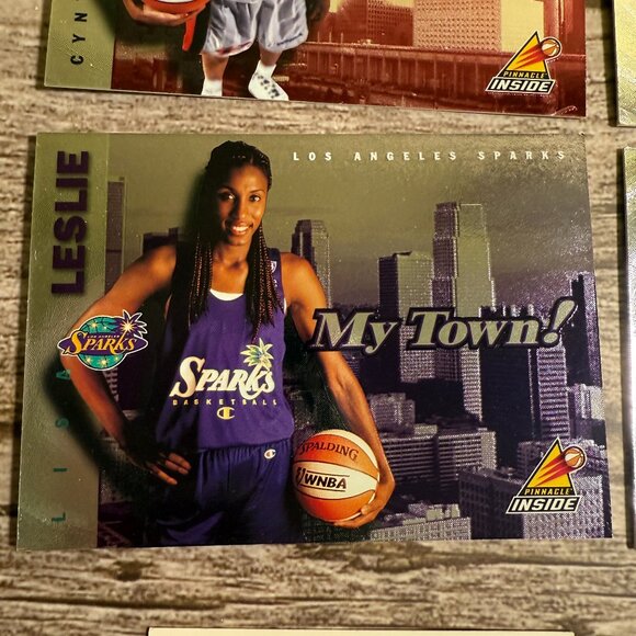 8 WNBA Trading Cards 4: My Town Pinnacle 1997, 4 League Leaders Skybox 1999 - Picture 2 of 9